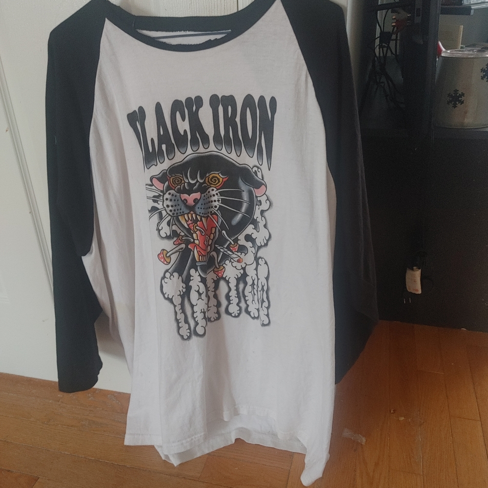Retro Black and White Graphic Tee